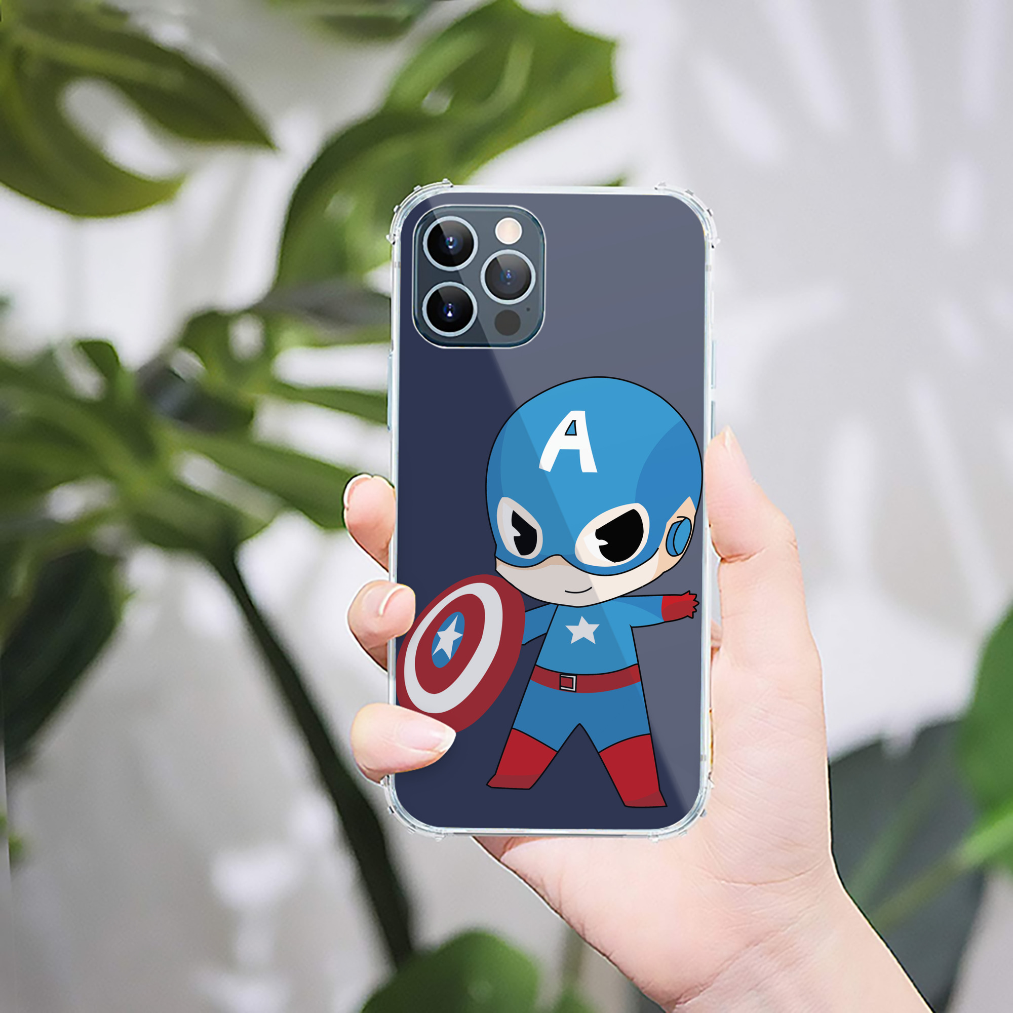 （画像用） アベンジャーズ The Avengers 【iPhone 12シリーズ対応】透明スマホケース（クリアソフトケース）